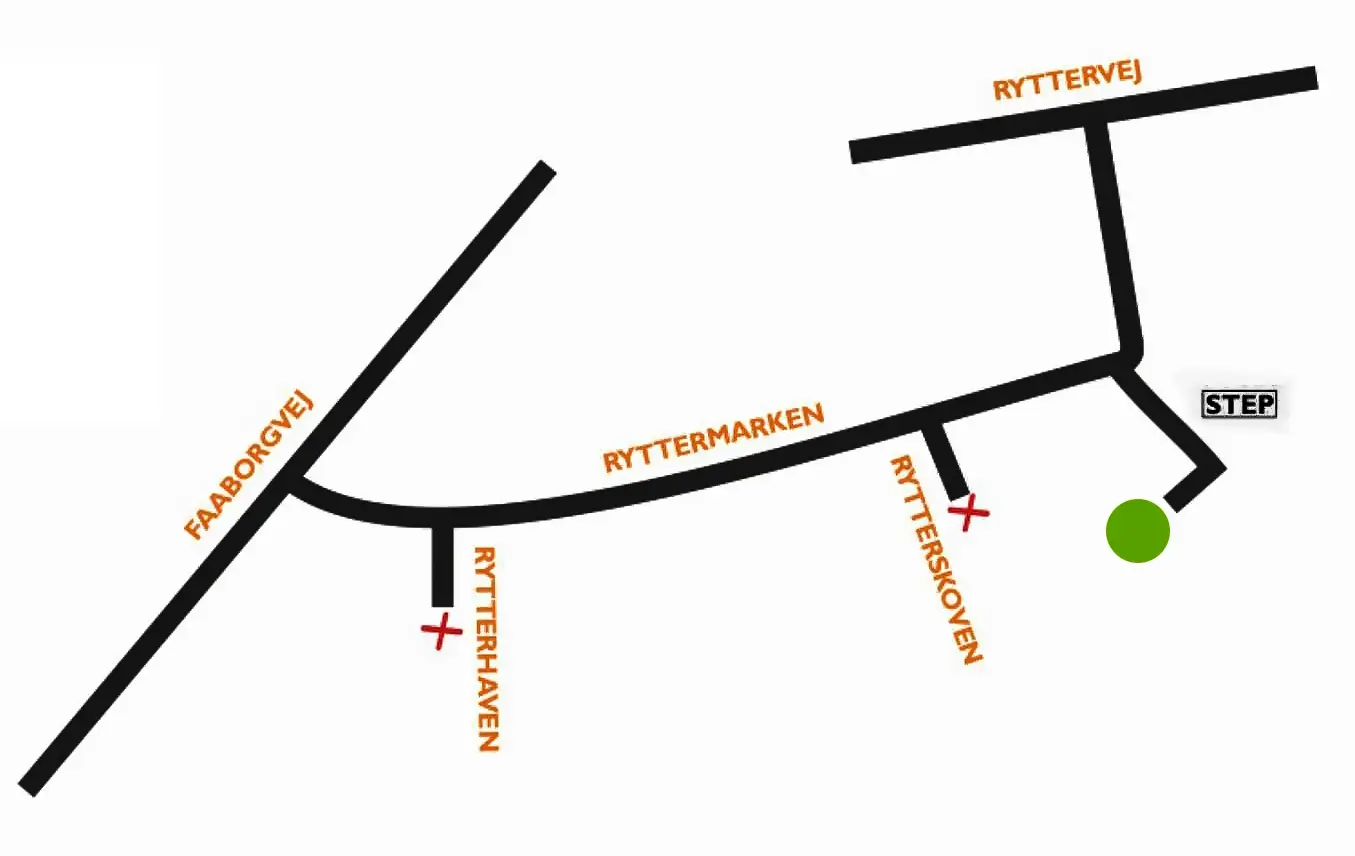 Kort til Ryttermarken 3 i Svendborg